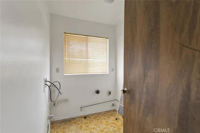 a bathroom with a window