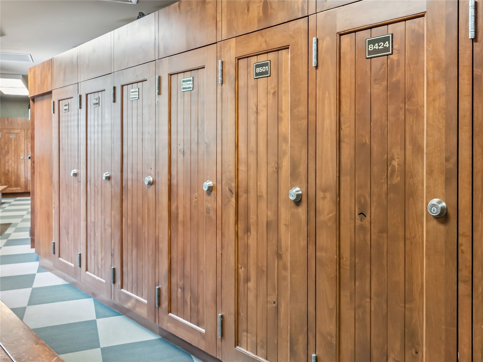 1521 Ski Hill Road, Unit 8424 Breckenridge, CO 80424 - Photo 37 of 41 a view of a entryway with wooden walls