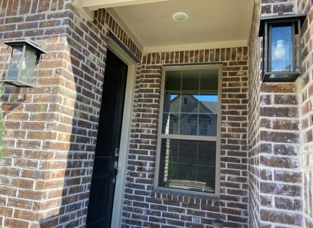 a view of front door of house