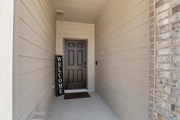 a view of front door
