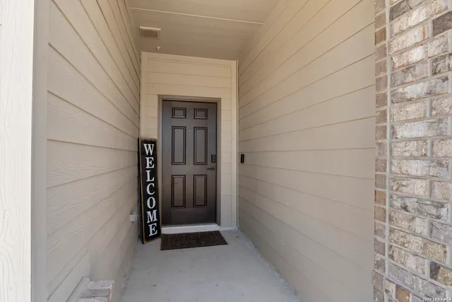 a view of front door
