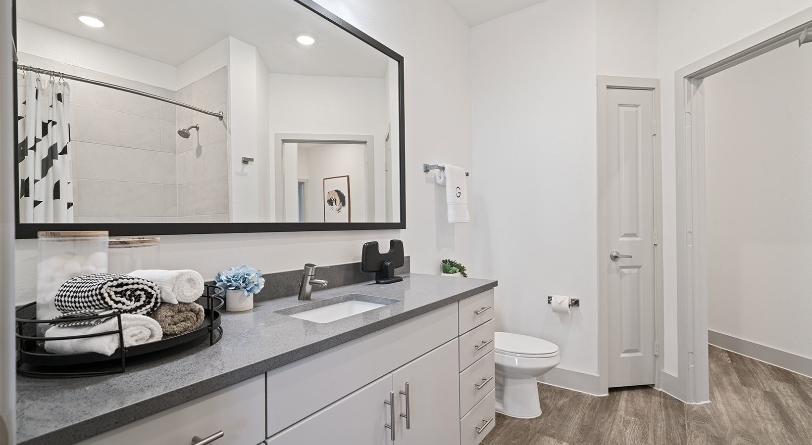 1700 Katy Fort Bend Road, Unit 3208 Katy, TX 77493 - Photo 21 of 30 a bathroom with a toilet sink and mirror