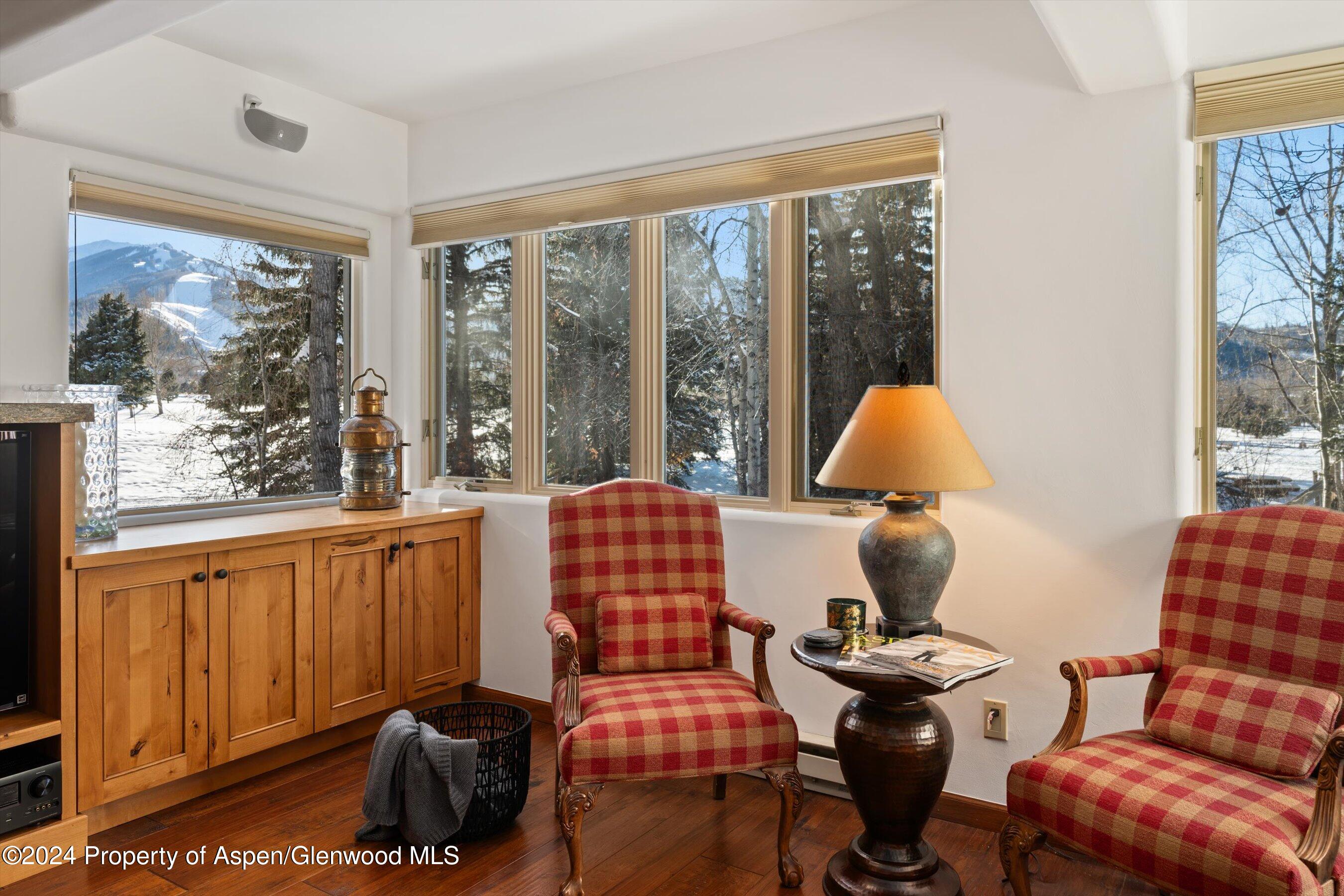 825 Cemetery Lane, Unit 2 Aspen, CO 81611 - Photo 17 of 47 a bedroom with furniture and a window