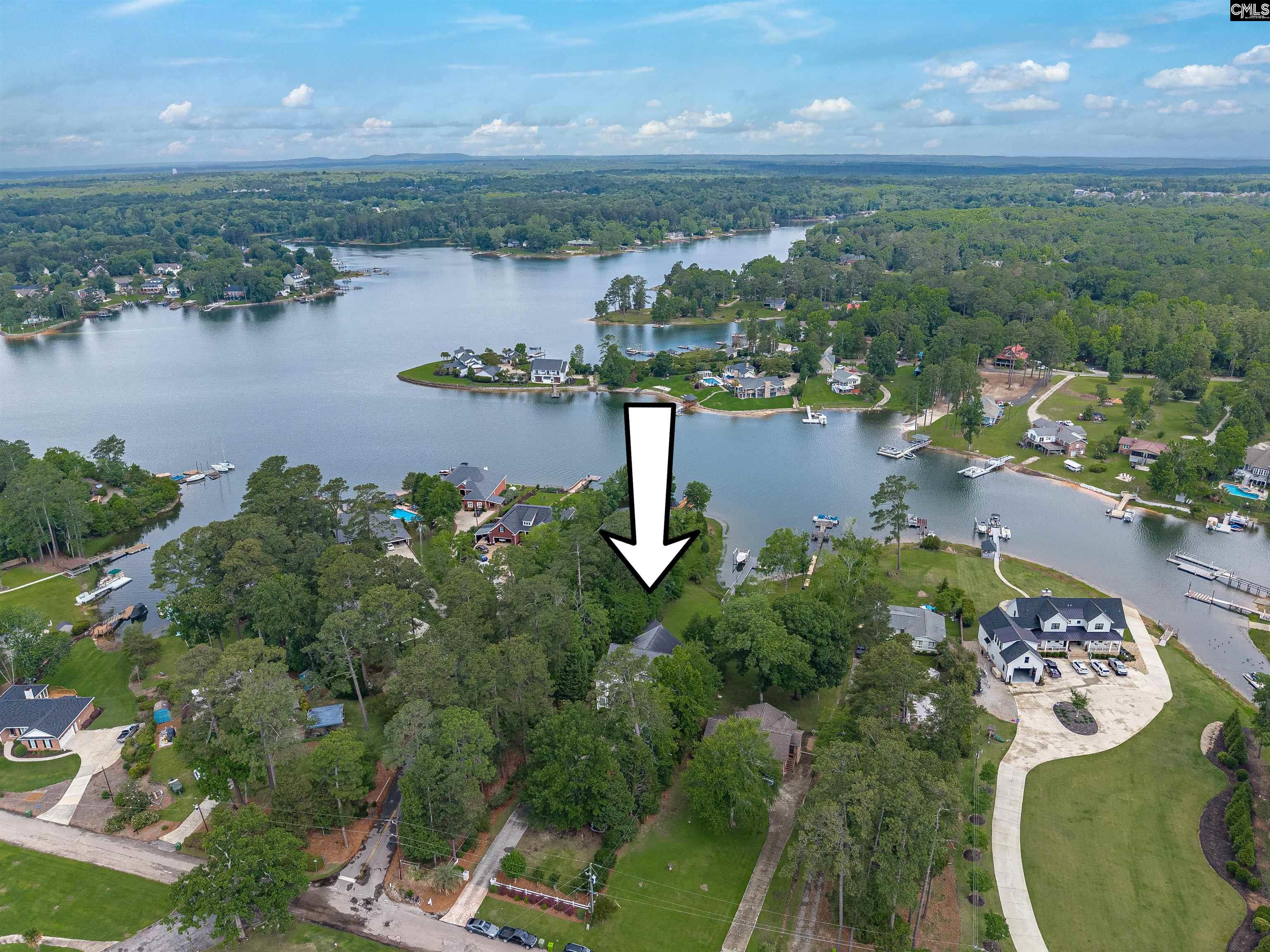 1101 Ellett Road Chapin, SC 29036 - Photo 22 of 24 an aerial view of a house with outdoor space and lake view