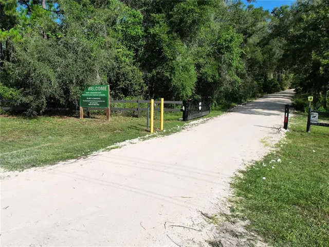 a view of backyard with green space