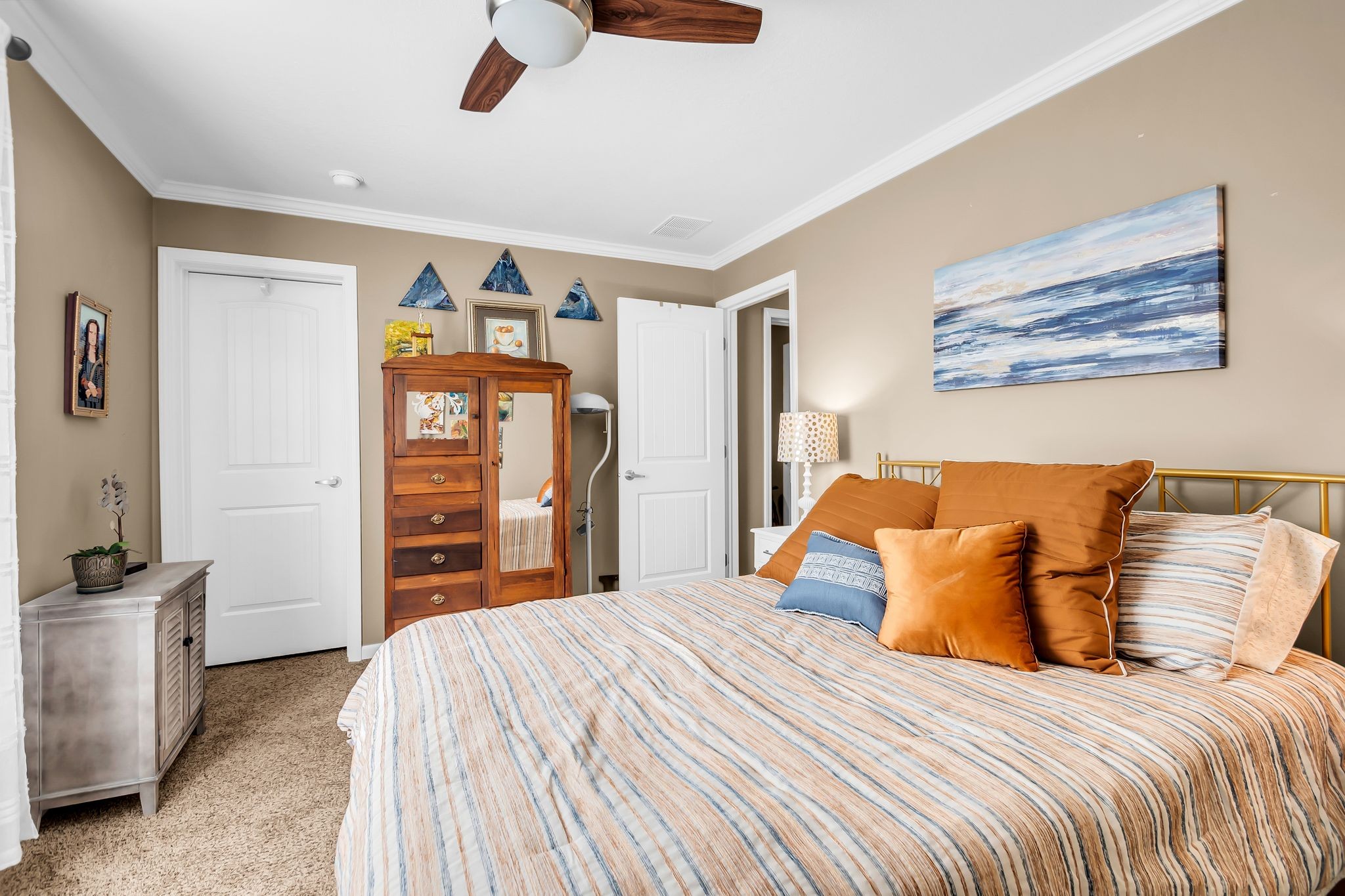 4241 Tanyard Hill Road Lynchburg, TN 37352 - Photo 25 of 50 a bedroom with a bed and a tv