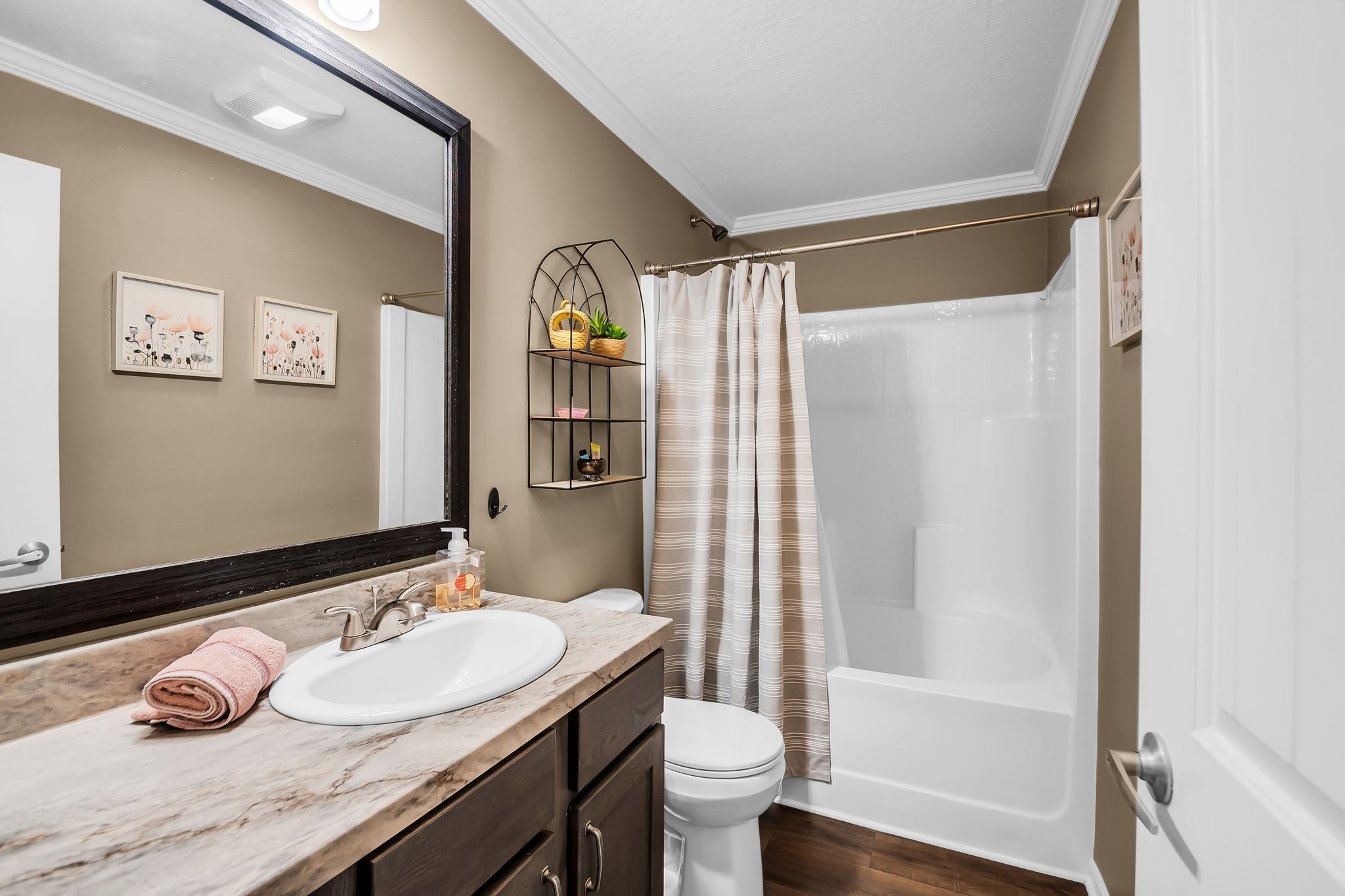 4241 Tanyard Hill Road Lynchburg, TN 37352 - Photo 26 of 50 a bathroom with a granite countertop sink toilet and shower