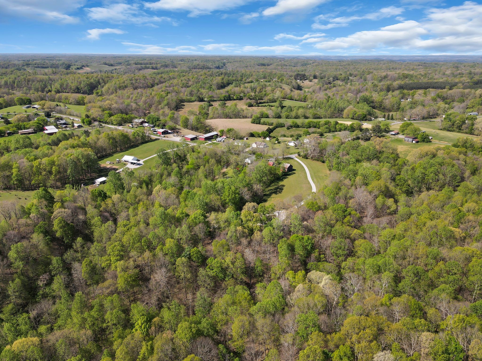 4241 Tanyard Hill Road Lynchburg, TN 37352 - Photo 49 of 50 an aerial view of residential houses with outdoor space and trees