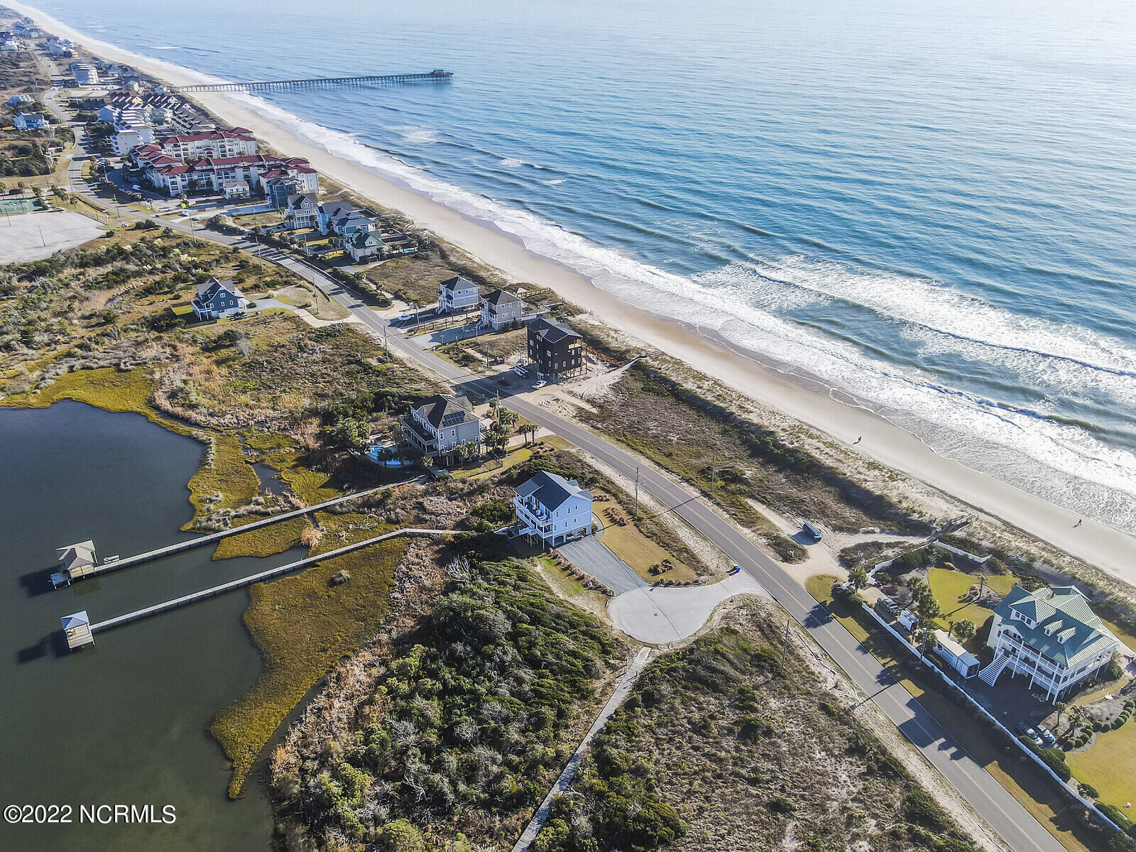 700 New River Inlet Road North Topsail Beach, NC 28460 - Photo 16 of 38 Drone Aerial
