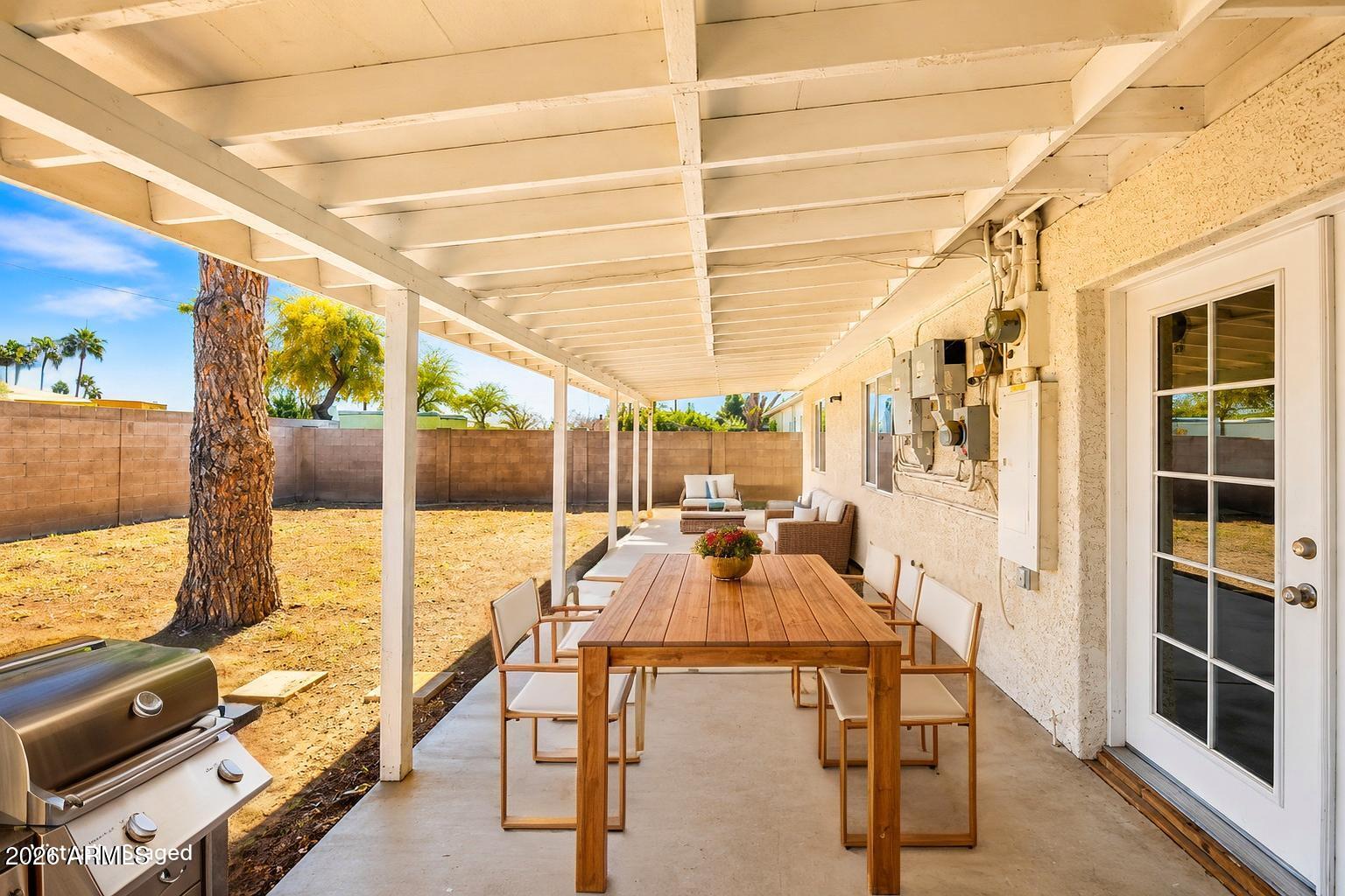 7 South Catalina Street Gilbert, AZ 85233 - Photo 20 of 24 BackYard Patio Virtual Staging