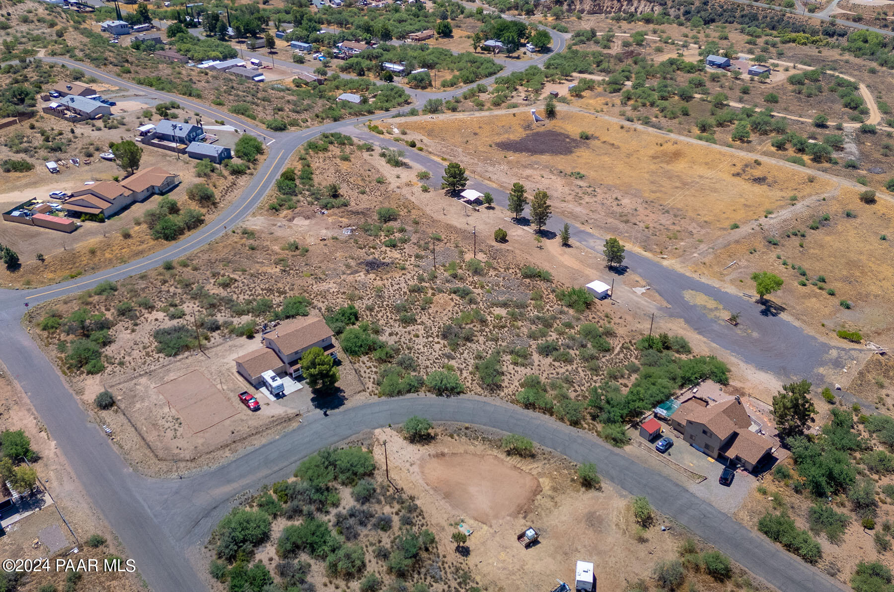 20265 East Lakeside Road Mayer, AZ 86333 - Photo 15 of 20 an aerial view of a house with a yard