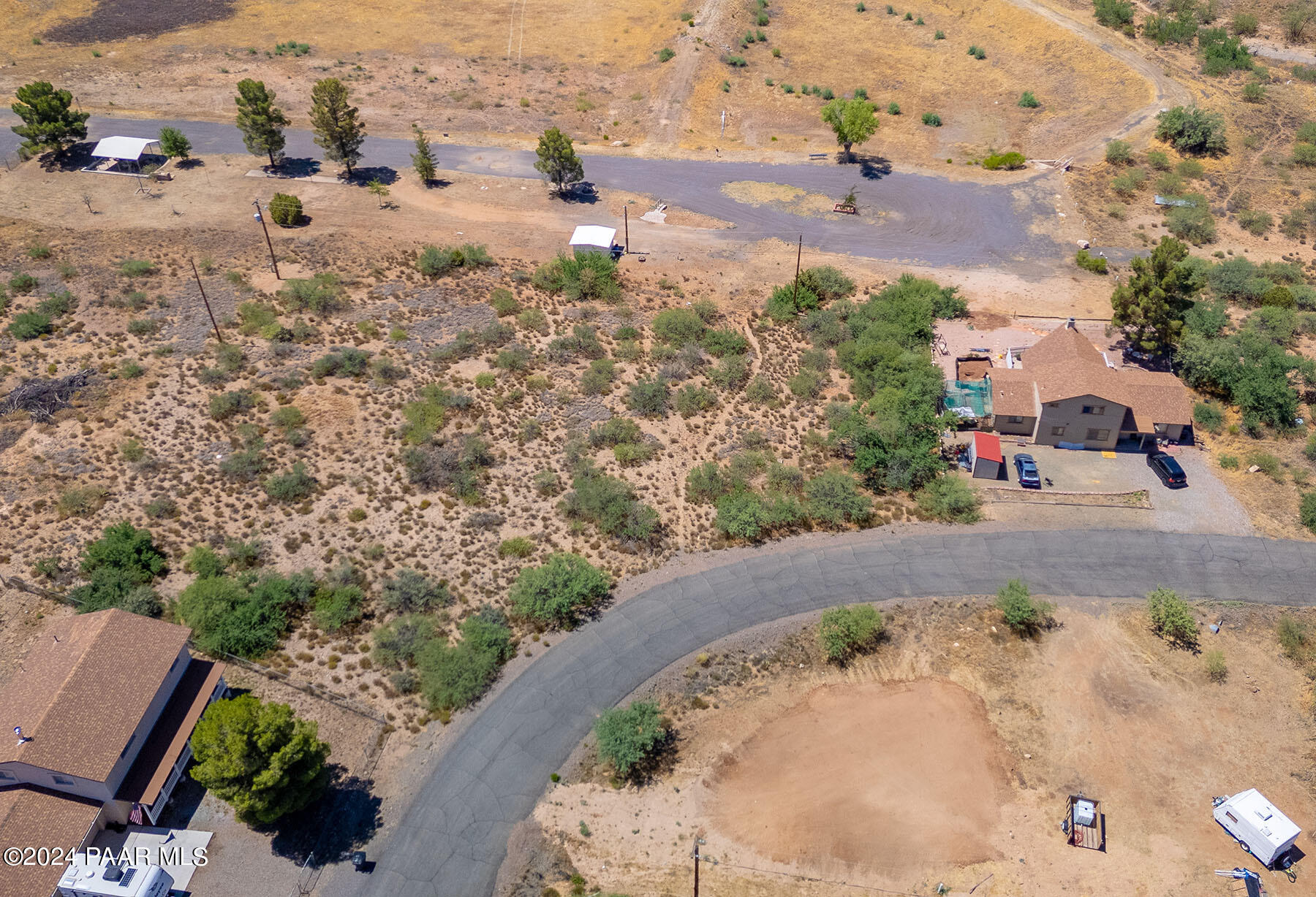 20265 East Lakeside Road Mayer, AZ 86333 - Photo 6 of 20 an aerial view of a house with a yard