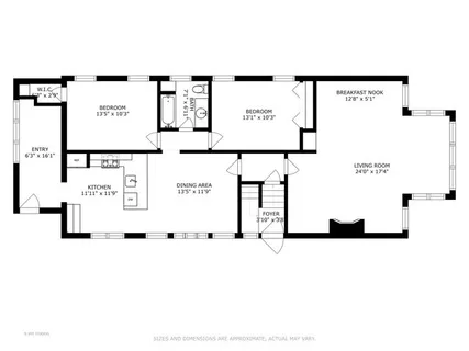 a picture of a book and a bed