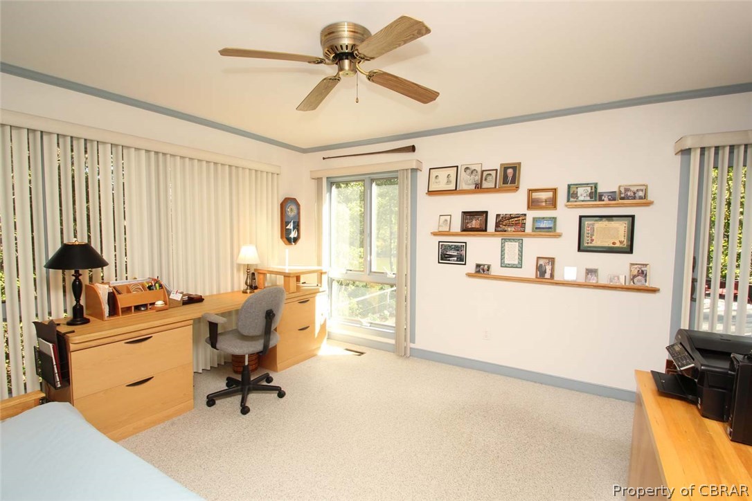 508 Rio Vista Weems, VA 22576 - Photo 40 of 50 Original Master bedroom, waterfront with deck access & attached full bath.