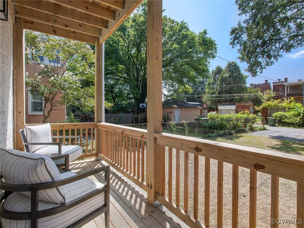 109 Overbrook Road Richmond, VA 23222 - Photo 37 of 47 a view of a two chairs in the balcony