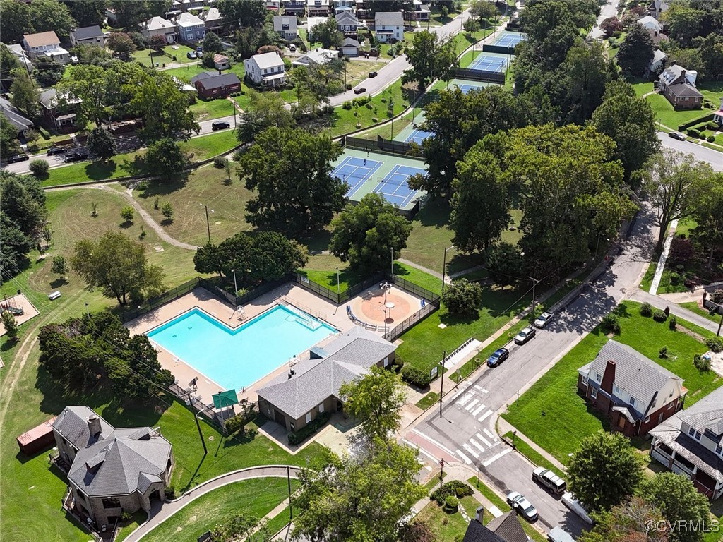 109 Overbrook Road Richmond, VA 23222 - Photo 42 of 47 an aerial view of a house with a garden