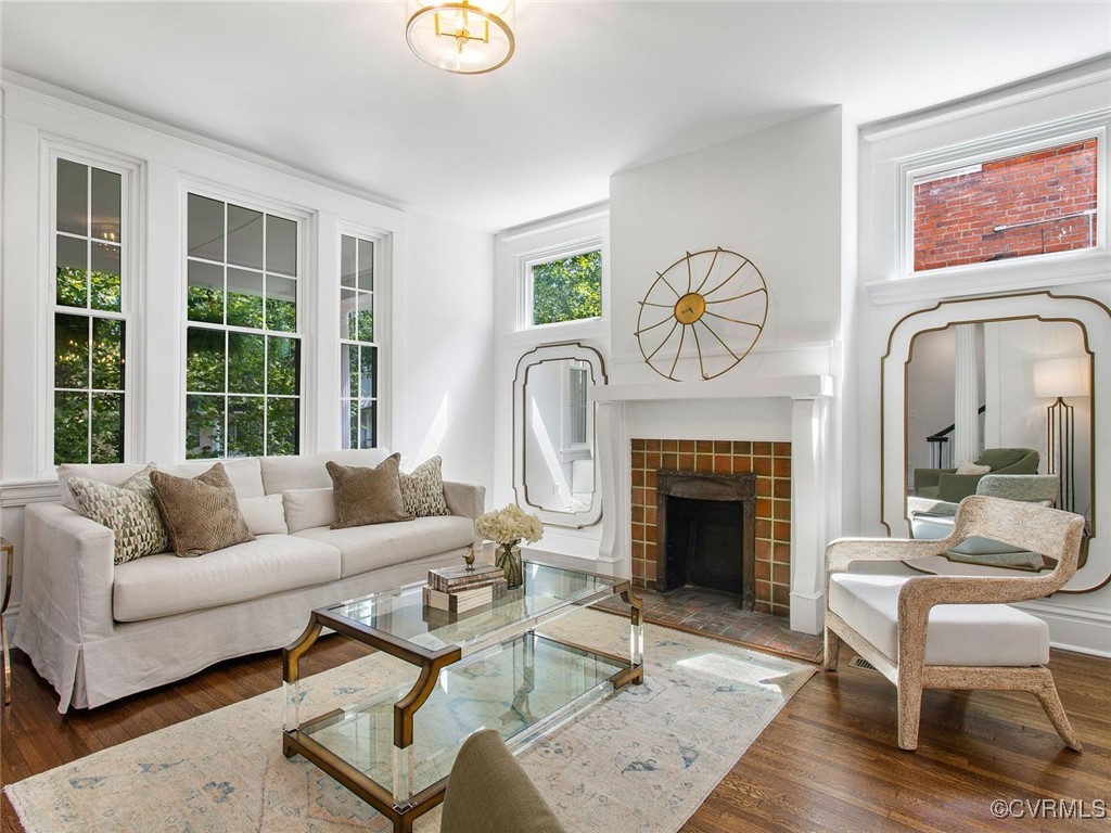 109 Overbrook Road Richmond, VA 23222 - Photo 9 of 47 a living room with furniture a fireplace and window