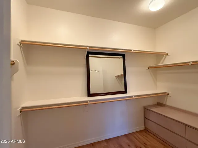 a close up of a mirror