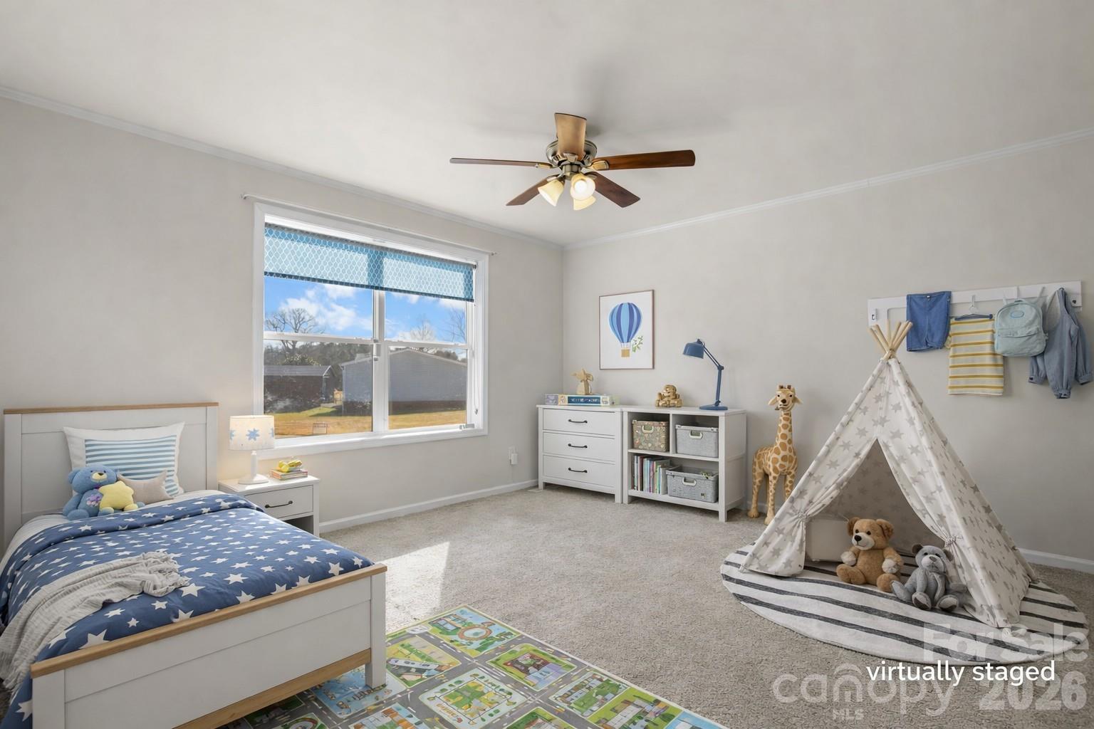 999 Stone Throw Drive Concord, NC 28025 - Photo 14 of 23 a bedroom with furniture and a window