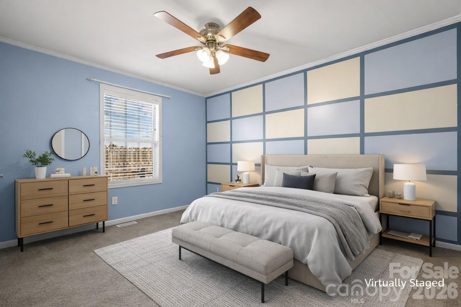 999 Stone Throw Drive Concord, NC 28025 - Photo 16 of 23 a bedroom with a bed and a window