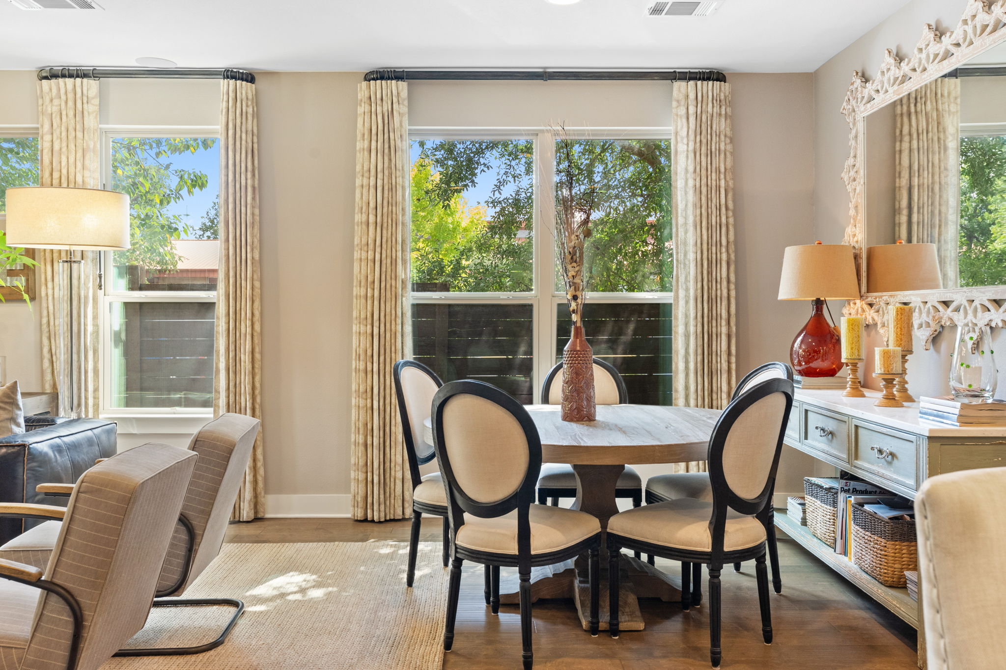 3707 Birch Street, Unit B Austin, TX 78704 - Photo 13 of 40 Plenty of space in the dining area for a large table as well as a buffet.