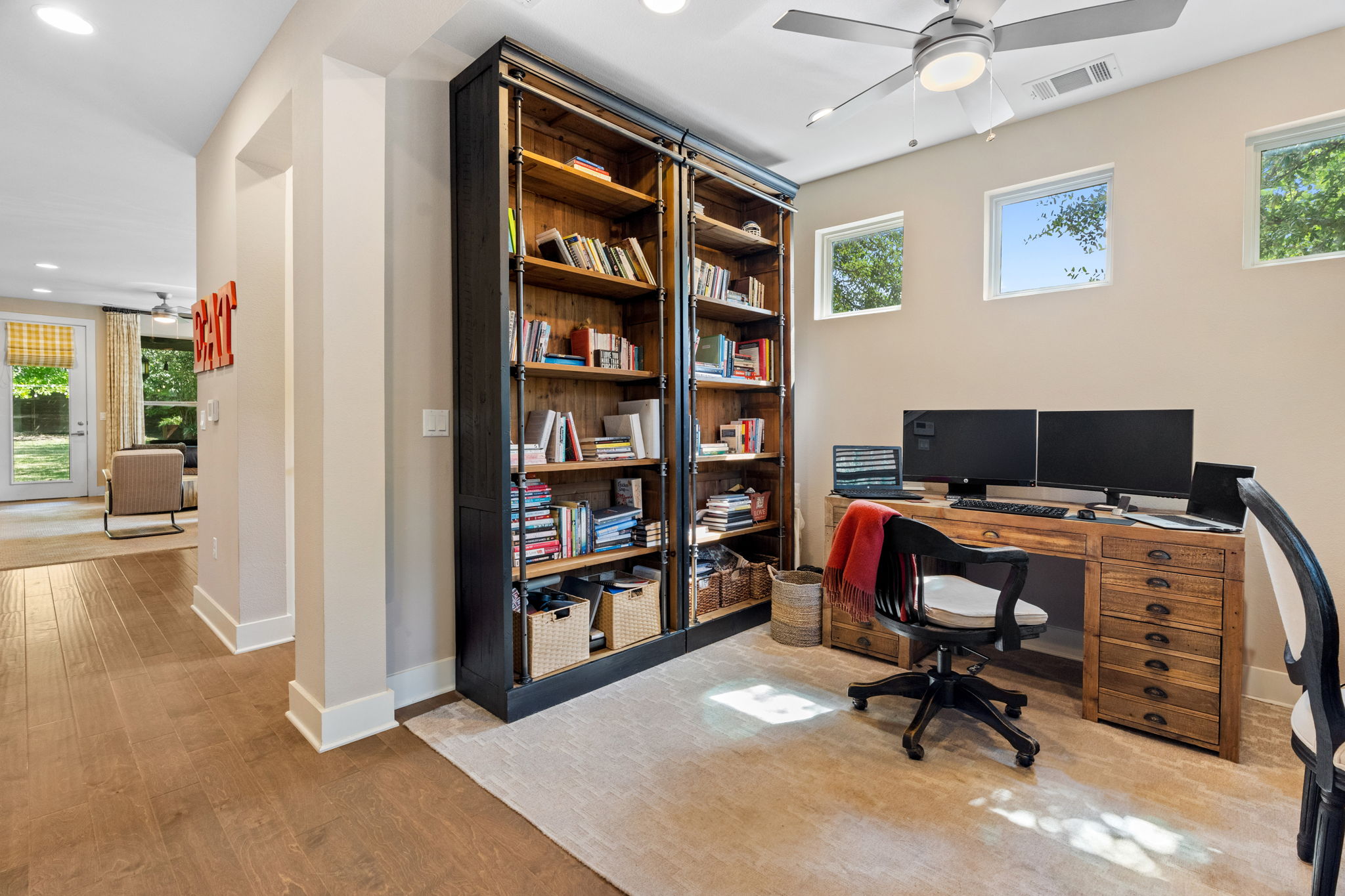 3707 Birch Street, Unit B Austin, TX 78704 - Photo 23 of 40 This space could easily be used for a library/reading area or a formal seating area.