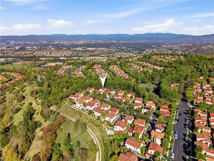 a view of city and mountain