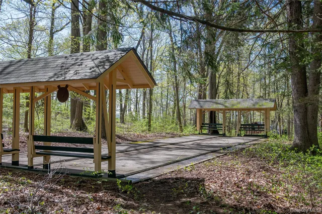 a view of a lake with a mountain in the background
