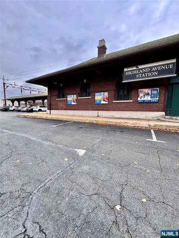 a view of a building with a street