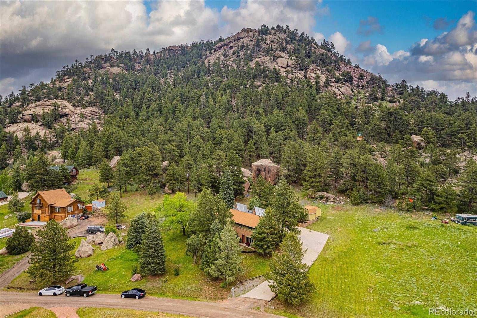 98 Button Rock Road Lyons, CO 80540 - Photo 38 of 40 a view of a yard