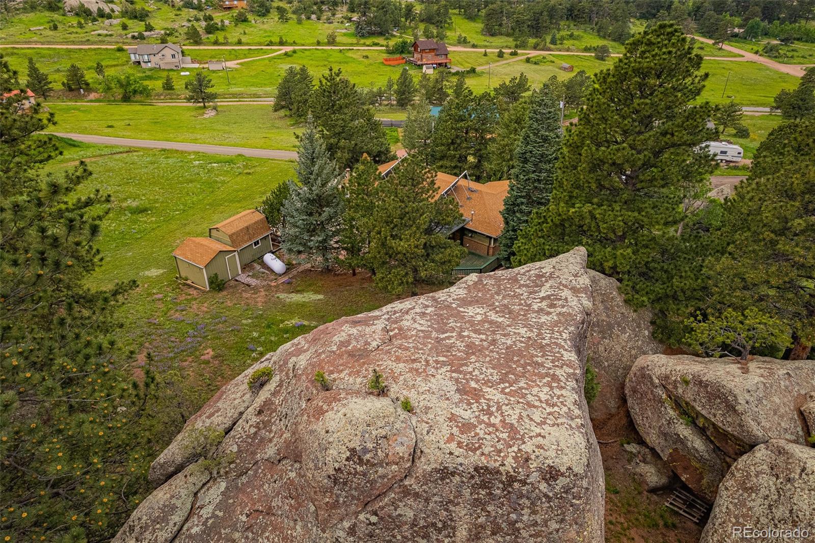 98 Button Rock Road Lyons, CO 80540 - Photo 40 of 40 a view of a lake with a mountain