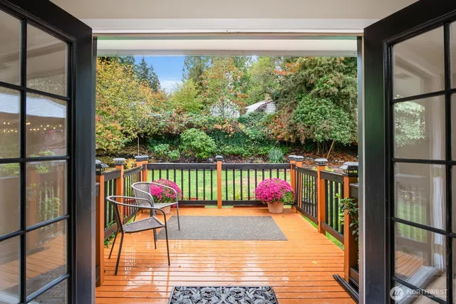 a view of swimming pool from a balcony