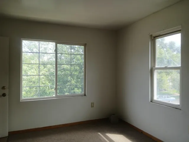 a close view of closet