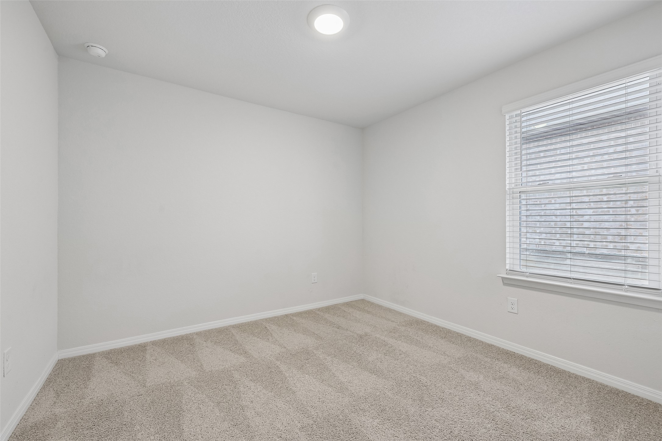19805 Abigail Fillmore Road Manor, TX 78653 - Photo 24 of 40 A well-lit, neutral-toned room features soft carpet and a clean, ready-to-personalize ambiance.
