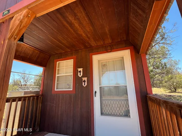 a view of front door