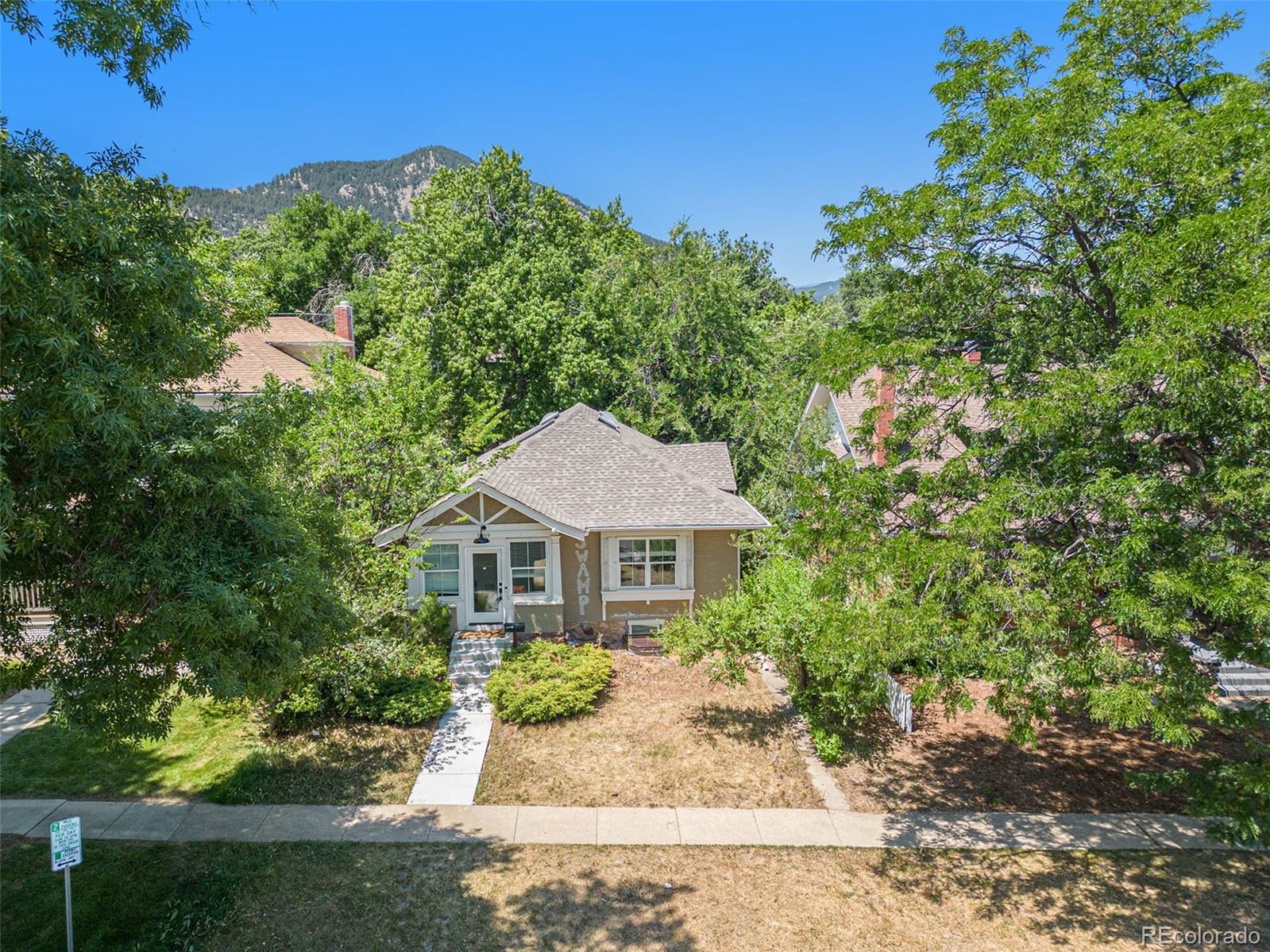 1069 11th Street Boulder, CO 80302 - Photo 23 of 28 front view of a house with a yard