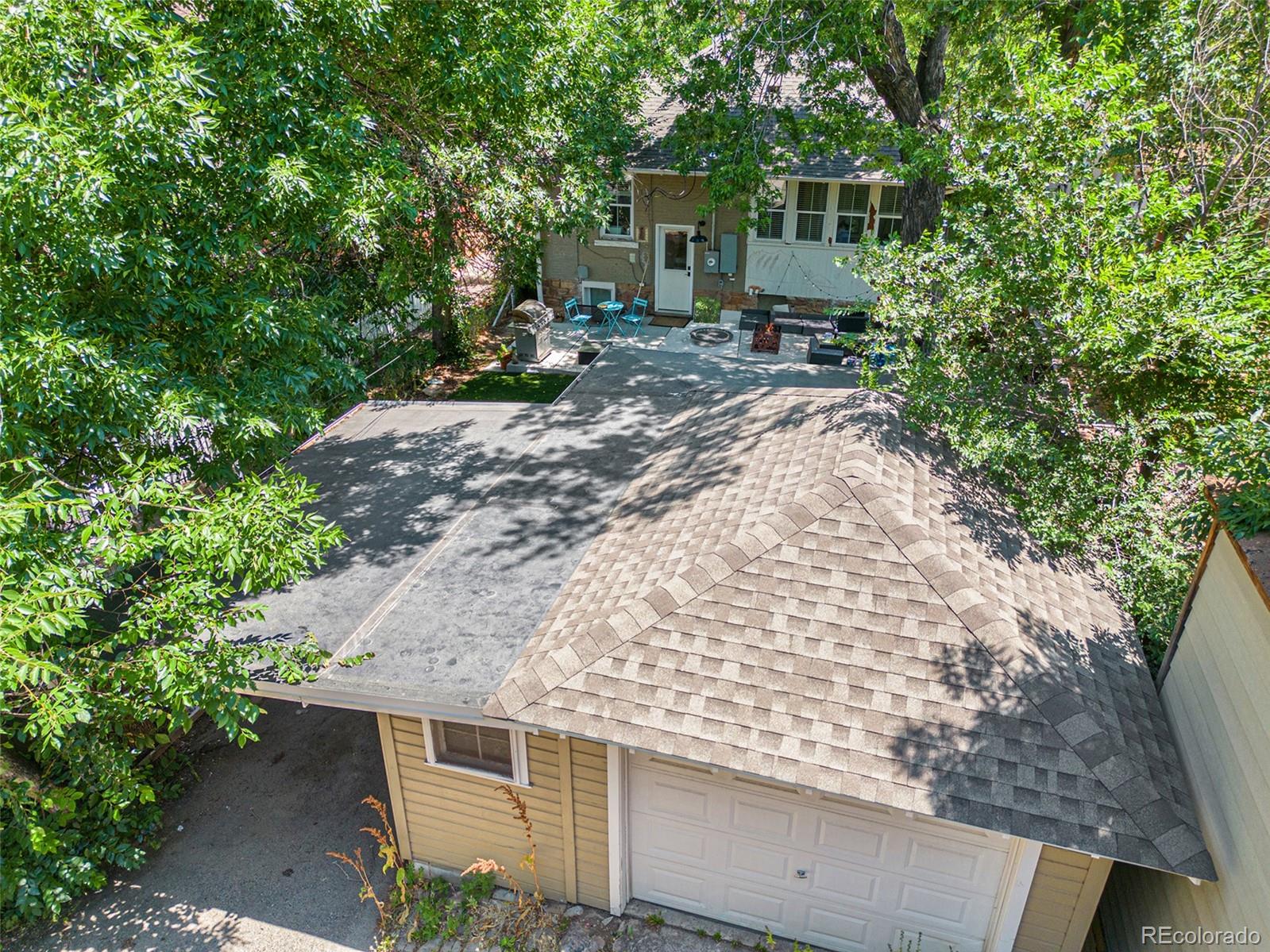 1069 11th Street Boulder, CO 80302 - Photo 24 of 28 a view of a house with a yard and sitting area