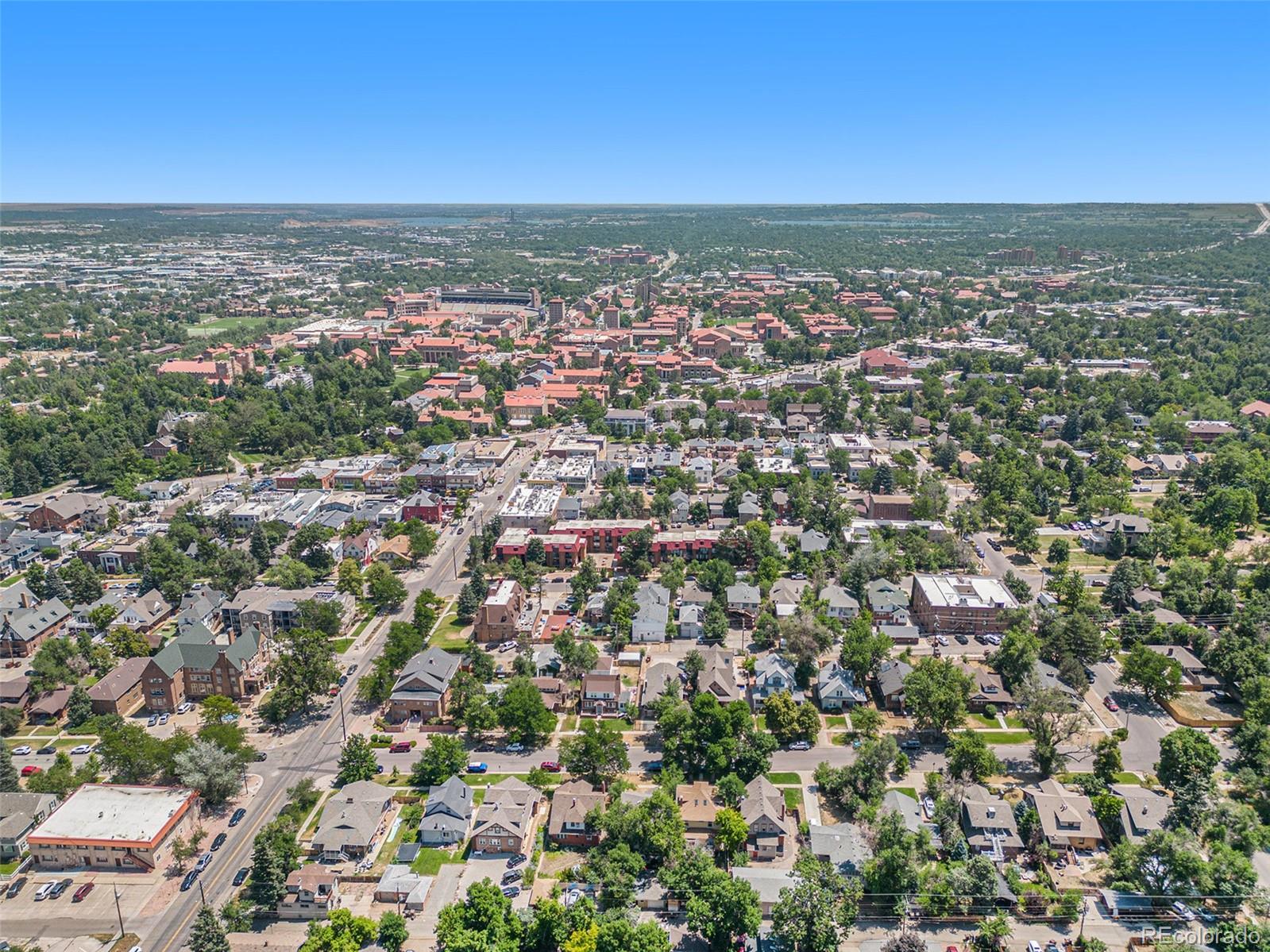 1069 11th Street Boulder, CO 80302 - Photo 27 of 28 an aerial view of residential houses with city view