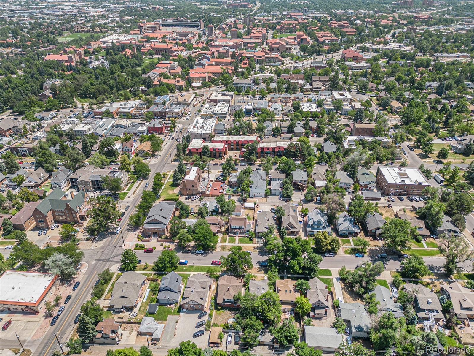 1069 11th Street Boulder, CO 80302 - Photo 28 of 28 an aerial view of residential houses with city view