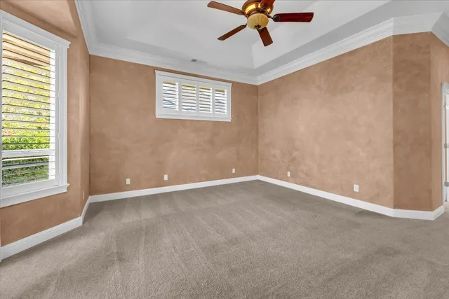 a view of an house with swimming pool garden and patio