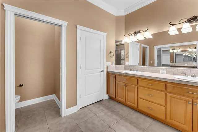 a view of a backyard with sitting area