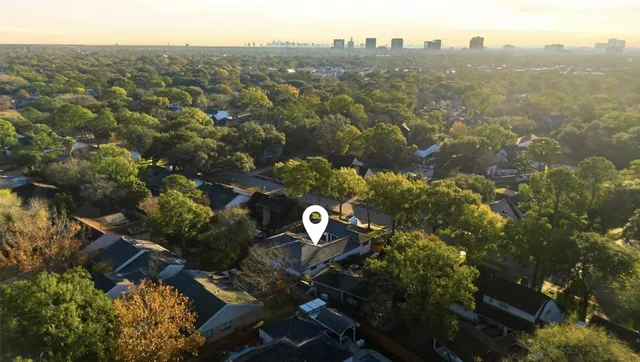 an aerial view of a city