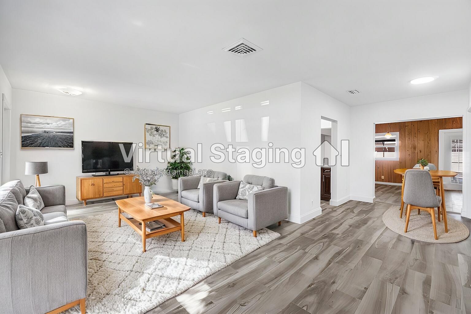 1641 Northwest 9th Street Boca Raton, FL 33486 - Photo 5 of 29 a living room with furniture and a flat screen tv