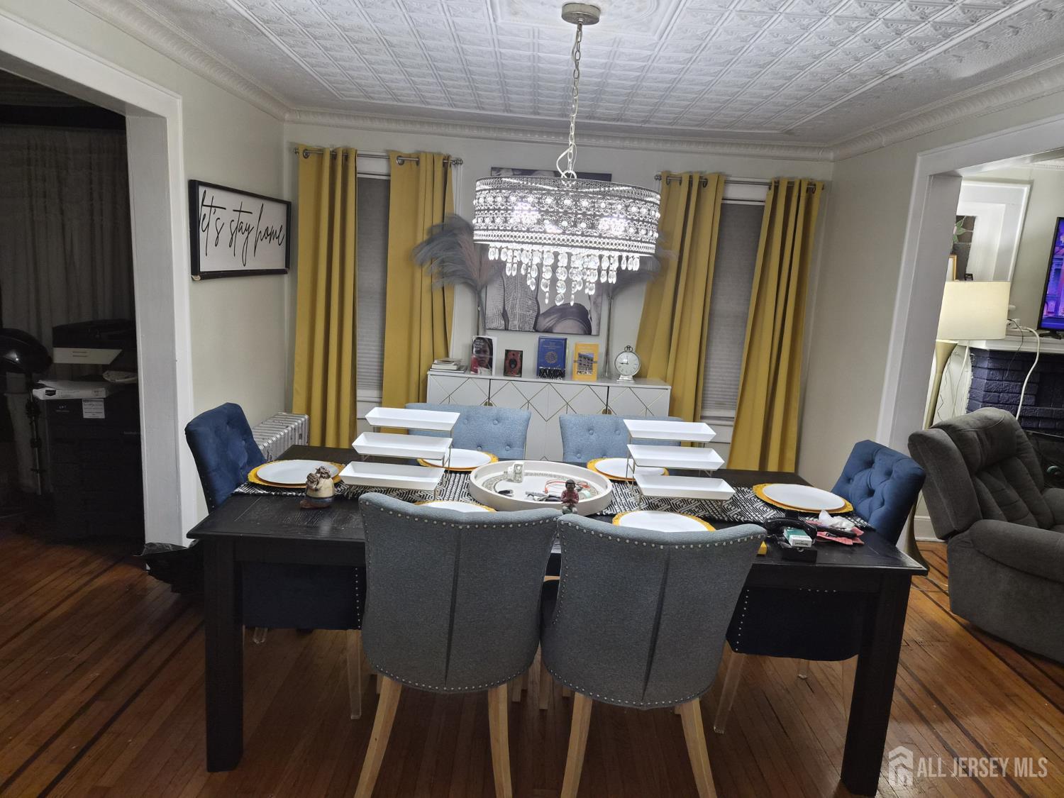 95 Farragut Road North Plainfield, NJ 07060 - Photo 4 of 30 a view of a dining room with furniture window and wooden floor