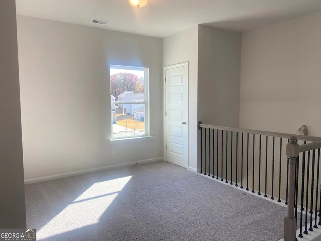 a view of hallway with window