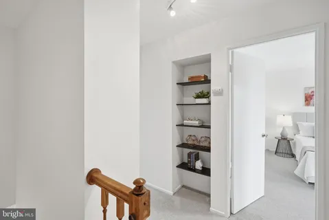 a view of room with cabinets and outdoor space