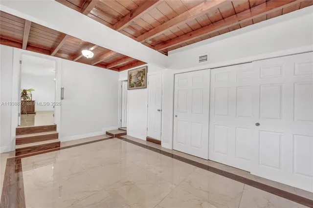 a view of an empty room