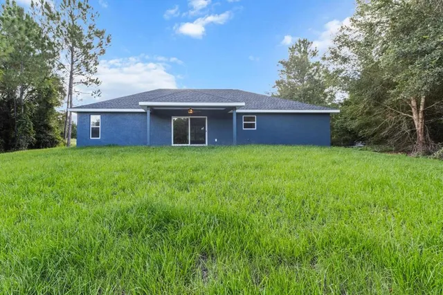 a large house with a big yard