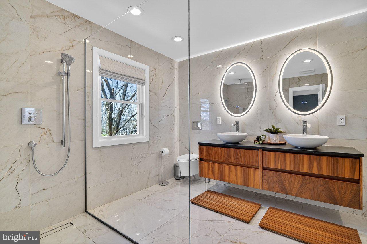 101 Mill Pond Road Belle Mead, NJ 08502 - Photo 16 of 29 Primary Bath with Walk-in Shower & Dual Vanities