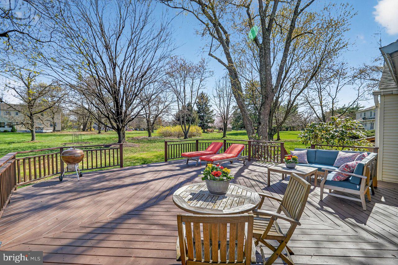 101 Mill Pond Road Belle Mead, NJ 08502 - Photo 26 of 29 Deck Overlooking Park-like Backyard